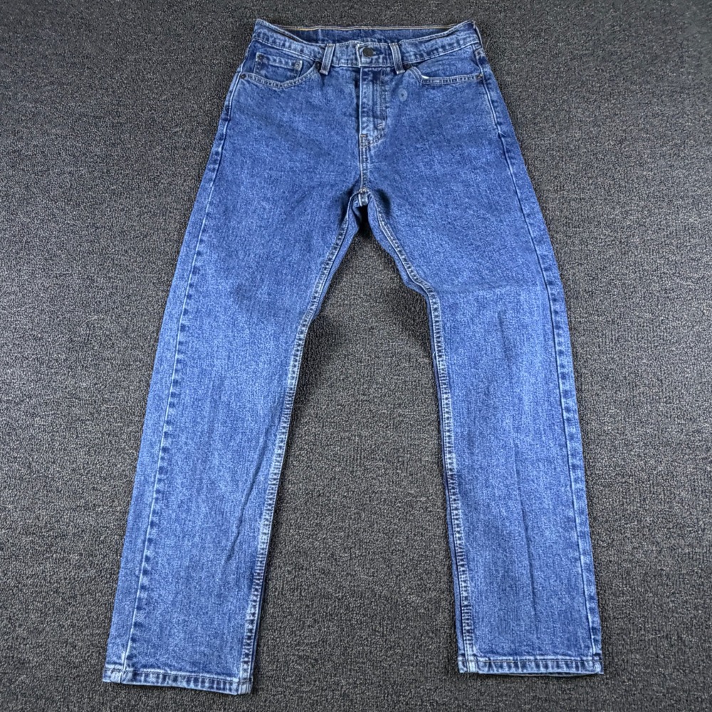 Levi's Jeans Mens 30x30 (fits 29x28) 505 Regular Fit Blue Straight Leg EUC